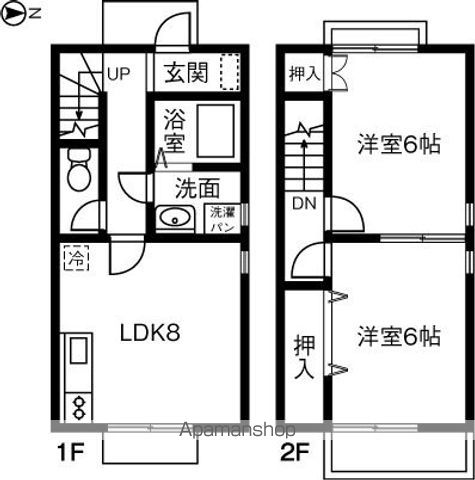 DUPLEX 国王331Aの間取り写真