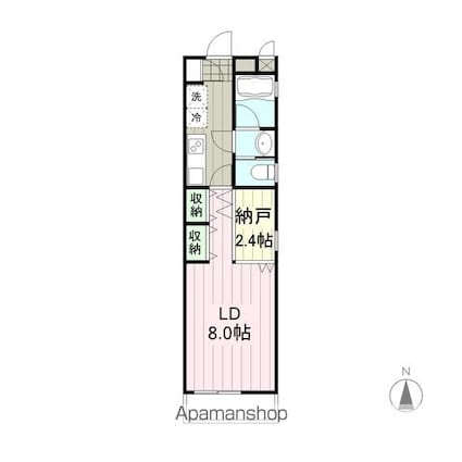 宮城県仙台市青葉区錦町２丁目[1K/32.49m2]の間取図