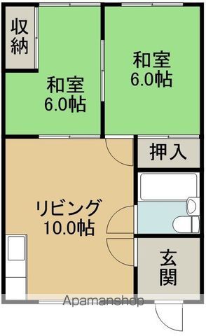幸福マンションの間取り写真