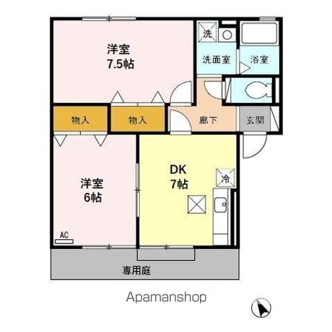 リエゾン Dの間取り写真