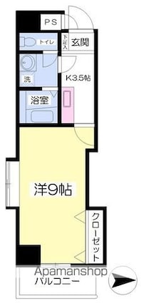 フォルテＡＭＧ[1K/27.06m2]の間取図