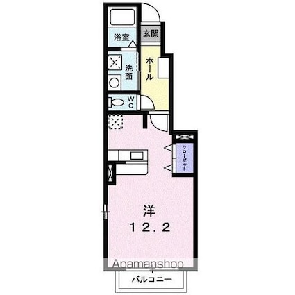 Ｍ・フレージューＡ[1R/32.9m2]の間取図