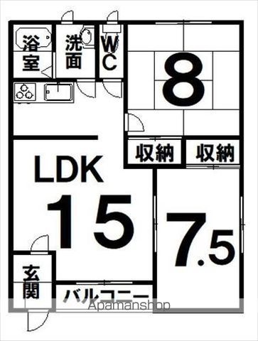 クリーンハイツAの間取り写真