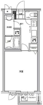 グラントレゾール明大前[1K/31.82m2]の間取図