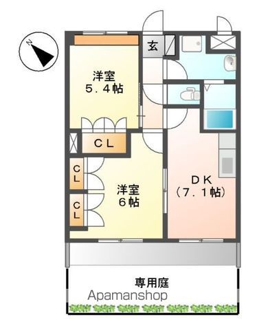 ガーデンヒルズNAKAYAMA弐番館の間取り写真