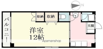 第２吉田マンション[1K/26.73m2]の間取図