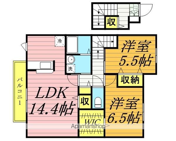 野田市花井のアパートの間取り