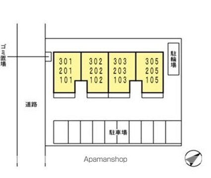 ソッリエーヴォ[1LDK/44.17m2]の配置図