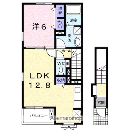 レジデンス・リオＢ[1LDK/49.17m2]の間取図