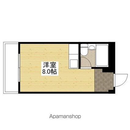 広島県広島市佐伯区吉見園[1R/13.5m2]の間取図