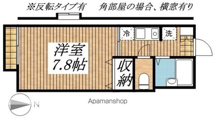 コーポ・ジュネス[1K/24m2]の間取図