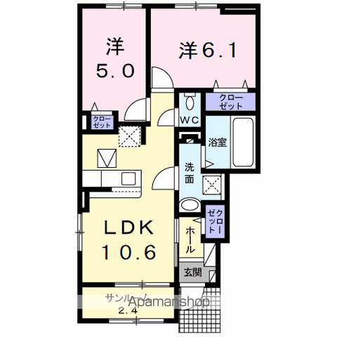 ボスカート K.IIIの間取り写真