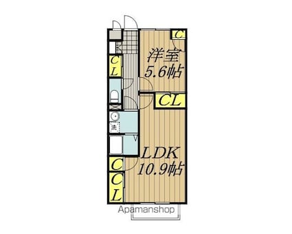 ＤＲＥＡＭ　ＮＯＳＴＡＬＧＩＡ[1LDK/45.63m2]の間取図