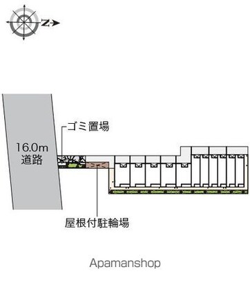 レオネクストルーチェ[1K/29.2m2]の配置図