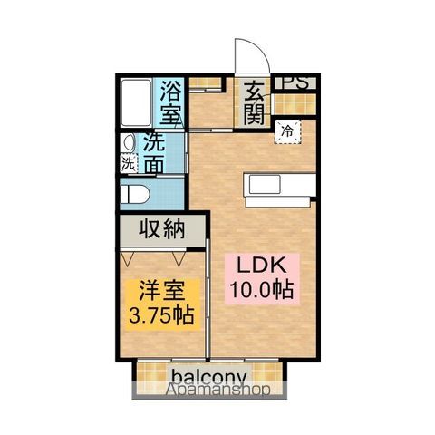 ラフォンテ・プレリュード 105｜茨城県神栖市神栖３丁目(賃貸アパート1LDK・1階・36.43㎡)の写真 その2