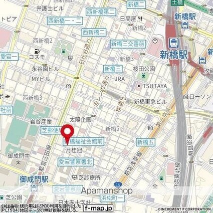 東京都港区新橋６丁目[1K/20.62m2]の周辺