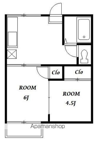 東大和市芋窪４丁目&nbsp;2階建&nbsp;築42年のイメージ
