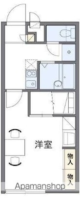 香川県高松市木太町[1K/23.18m2]の間取図