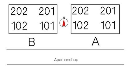 パークシティハイツ　Ａ棟[3DK/48.68m2]の配置図