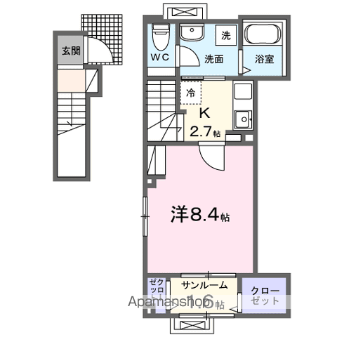 カルム栄町Iの間取り写真