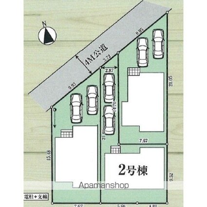 ４１２１武蔵村山市大南１０期３棟２号棟[4SLDK/101.43m2]の外観2