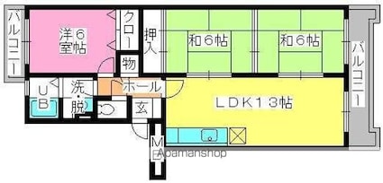 福岡県糟屋郡粕屋町長者原西３丁目[3LDK/70.04m2]の間取図