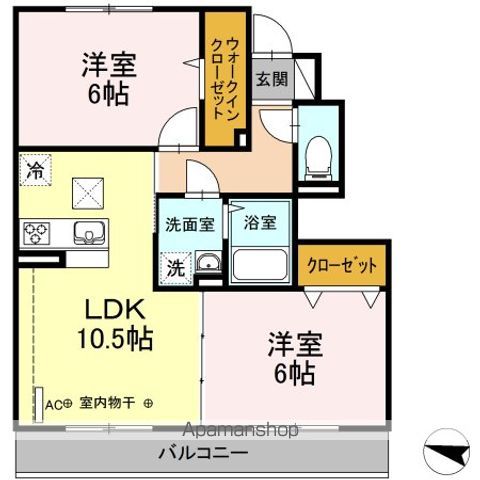 セレスティンワール A棟の間取り写真