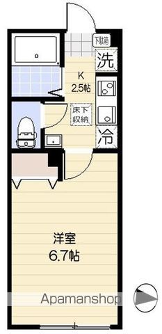 エクセラン西国立 103 ｜ 東京都立川市羽衣町２丁目33-5（賃貸アパート1K・1階・19.65㎡） その2