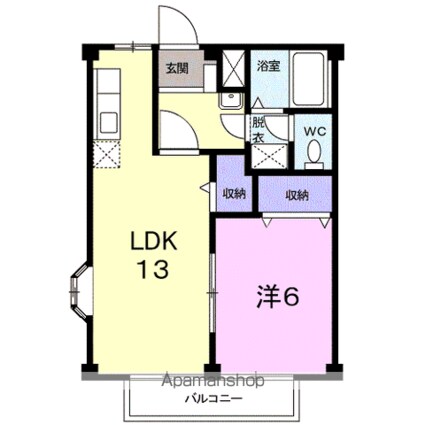 アーバンステートⅡ[1LDK/40.04m2]の間取図