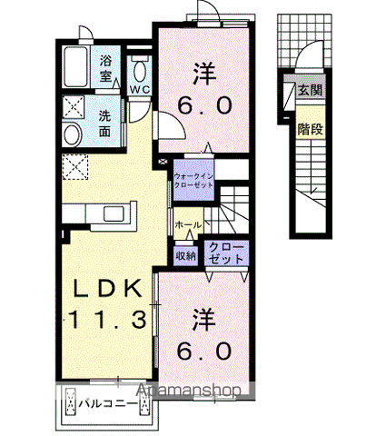 チェリーガーデンⅡの間取り