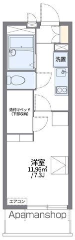 レオパレスリバーパークの間取り写真