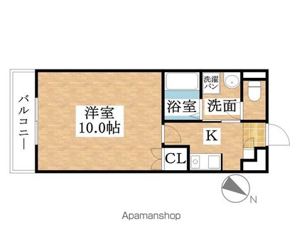 ヨコタビル．リアル[1K/30.71m2]の間取図
