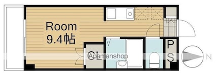 木町通ＴＫビル[1R/23.45m2]の間取図