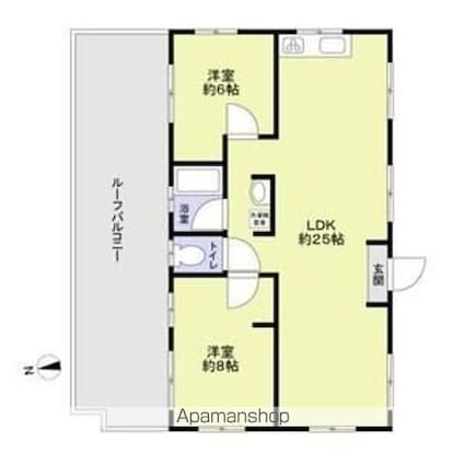 モデラート[2LDK/78m2]の間取図
