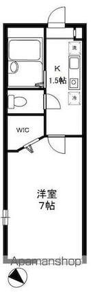 エスポワール[1K/22.35m2]の間取図
