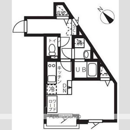 ジェイエムケー田園調布[1R/26.5m2]の間取図