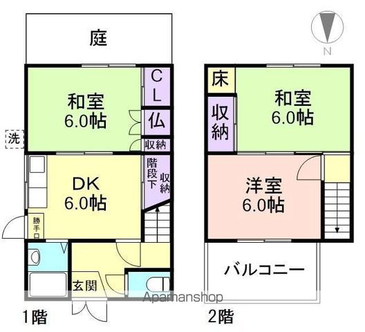 和歌山市大谷の戸建ての間取り