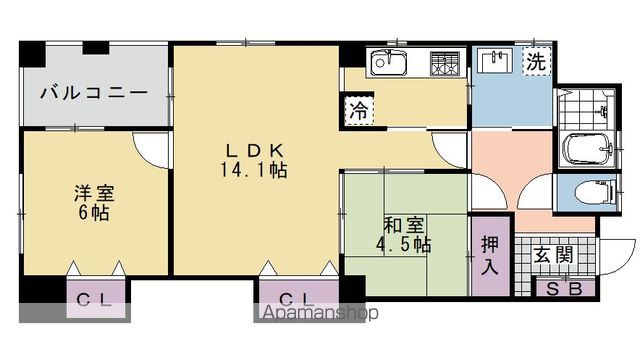 TWINKLECOURT桂EASTの間取り写真
