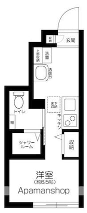 東京都中野区東中野３丁目[1R/15.29m2]の間取図
