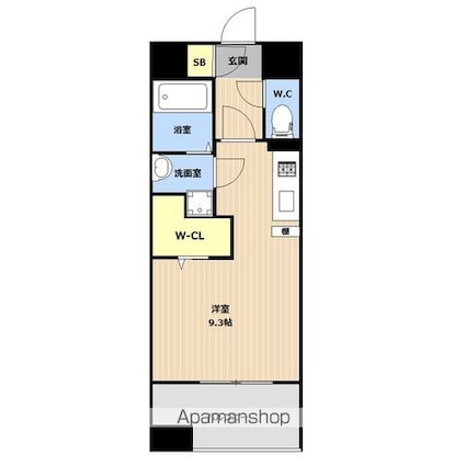 ＬＩＢＴＨ吉塚Ⅱ[1R/27.3m2]の間取図