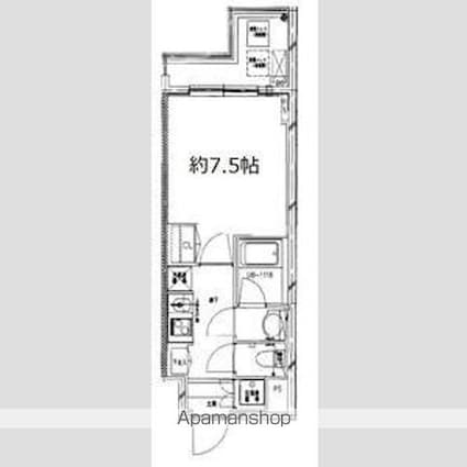 ＳーＦＯＲＴ中板橋[1K/25.67m2]の間取図