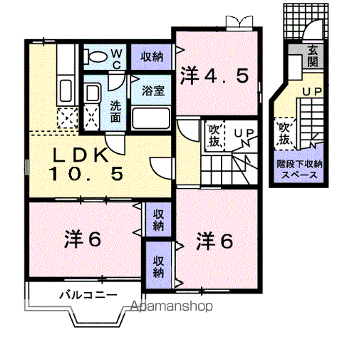 【ボヌールＢの間取り】