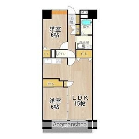 東部市場前レジデンスの間取り写真
