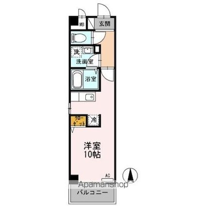 東京都日野市万願寺５丁目[1R/27.79m2]の間取図