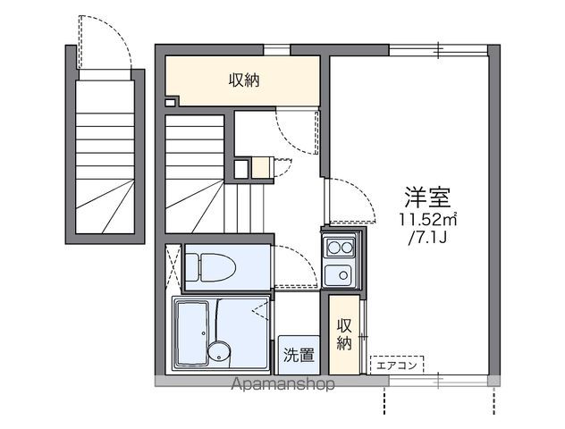 レオネクストファイン 203 ｜ 千葉県船橋市習志野１丁目1-4（賃貸アパート1K・2階・26.00㎡） その2