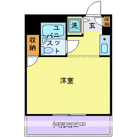 ユーコート武蔵小杉 205 ｜ 神奈川県川崎市中原区上丸子山王町１丁目1525-1（賃貸マンション1R・2階・15.44㎡） その2