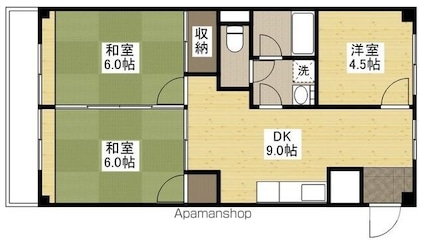 第２桂ビル[3DK/58.32m2]の間取図