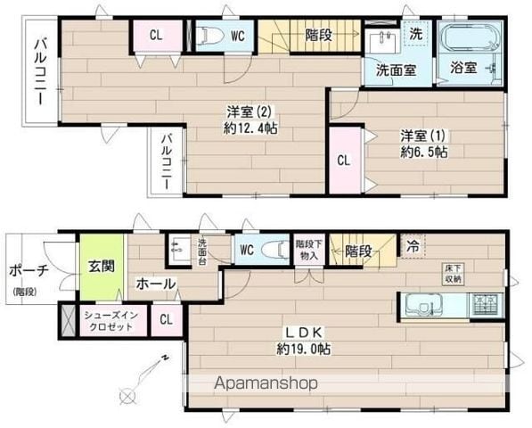 京浜東北・根岸線 大森駅 徒歩7分 2階建 築11年の間取り写真