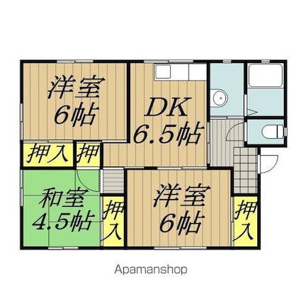 宮原コーポ[3DK/54.66m2]の間取図