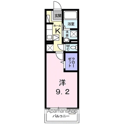 パティオ・デ・マルタ[1K/31.35m2]の間取図